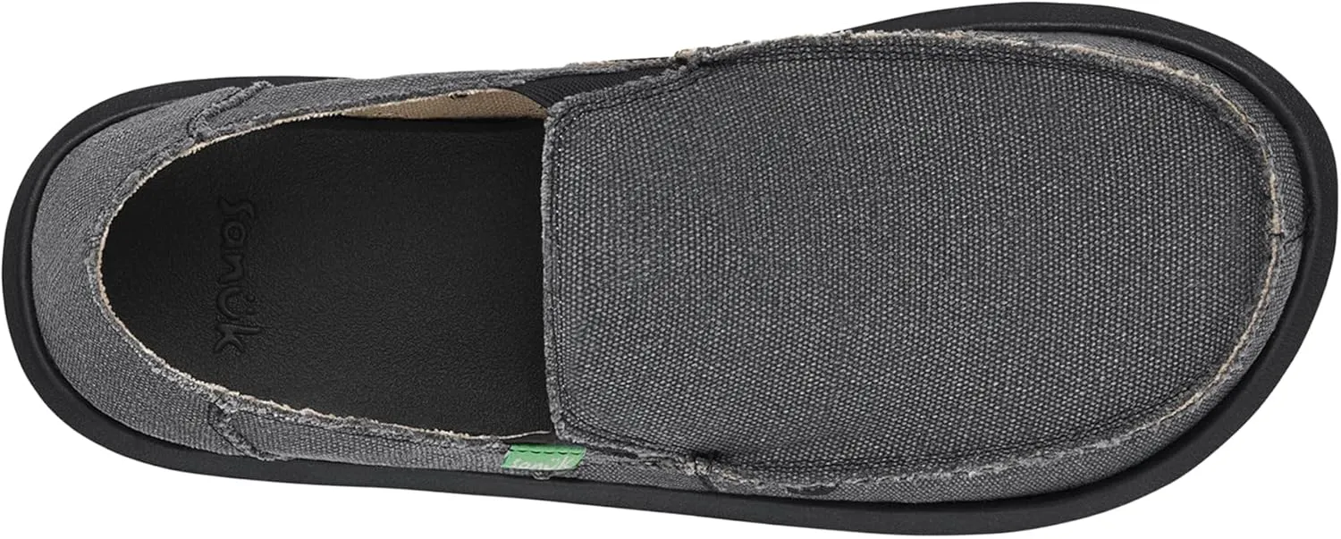 Sanuk Mens Sidewalk Surfer | Mens Shoes | Slip On Shoes for Men | Men's Slip-on Loafers | Memory Foam Footbed