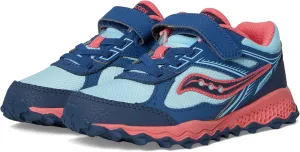 Saucony Cohesion TR14 A/C Trail Running Shoes (Little Big Kid) Sneaker, Aqua/Coral, 6.5 US Unisex