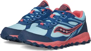 Saucony Cohesion TR14 LTT Trail Running Shoe (Little Big Kid) Sneaker, Aqua/Coral, 2 US Unisex