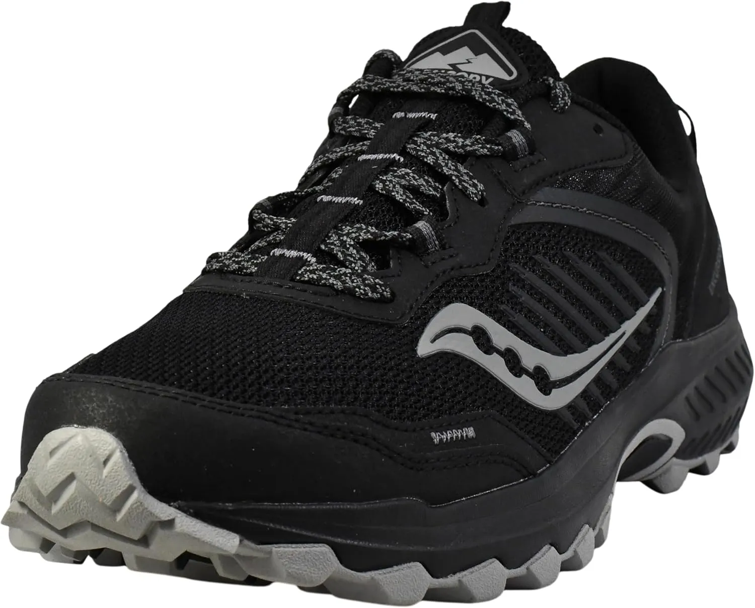 Saucony Men's Excursion TR15 Sneaker, Black/Shadow, 8 Wide