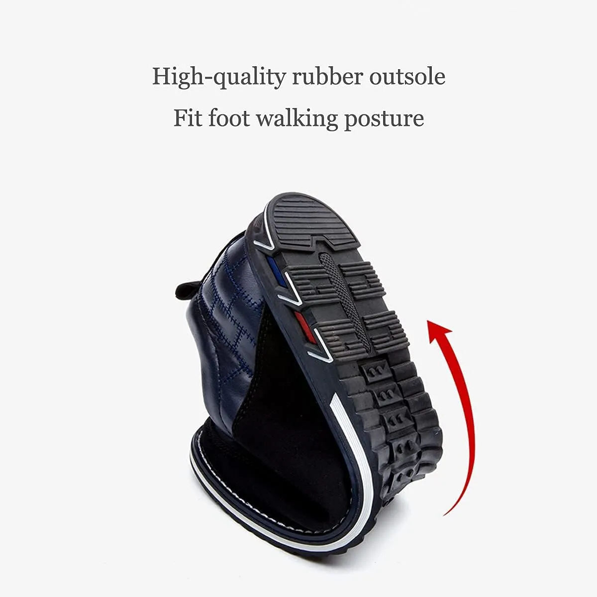 Shoes Men Leather Casual Loafers Dress Breathable Driving Moccasins Oxford Walking Shoe Arch Sneaker