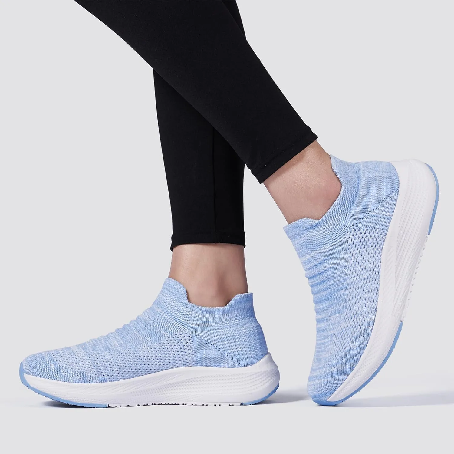 SHULOOK Womens Slip on Walking Shoes Comfort Lightweight Breathable Sock Shoe Non-Slip Mesh Casual Fashion Tennis Running Sneakers