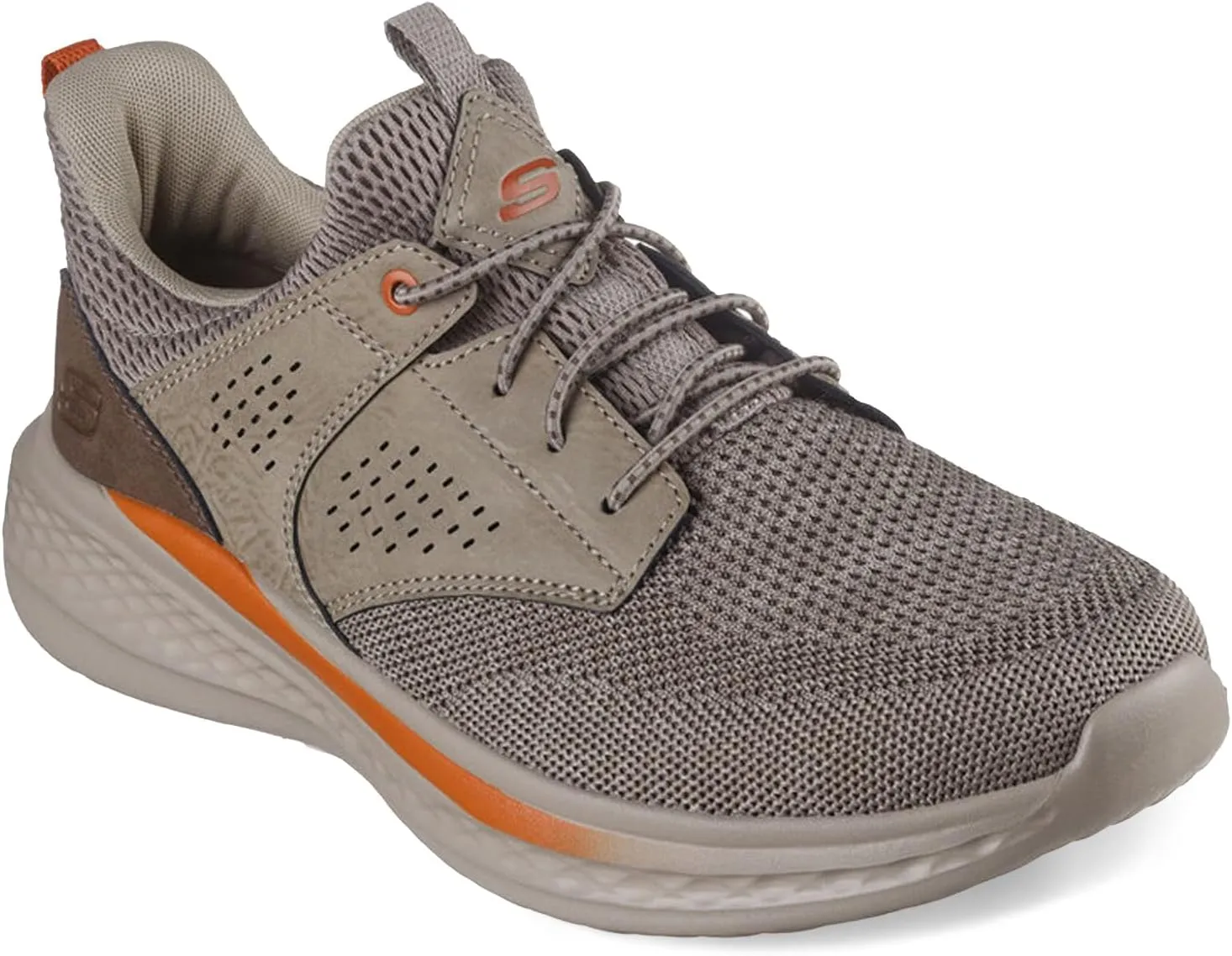 Skechers Men's Slade-Breyer 210892 Knitted Mesh Bungee Lace W/Quarter Cage Slip On