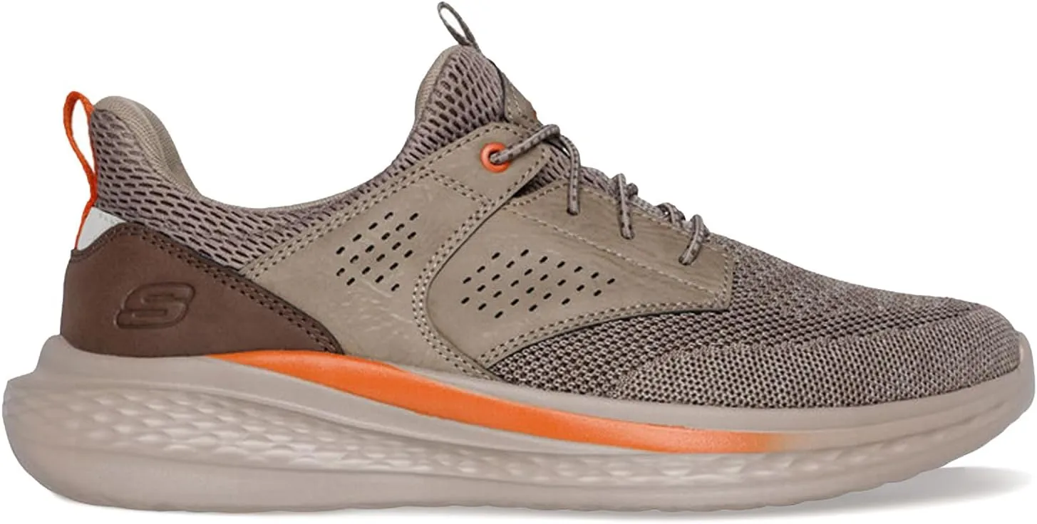 Skechers Men's Slade-Breyer 210892 Knitted Mesh Bungee Lace W/Quarter Cage Slip On