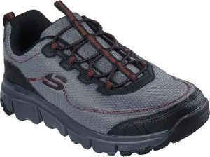 Skechers - Mens Summits at - Triple Bridges Slip On Shoes, Color Charcoal/Black, Size: 7.5 M US
