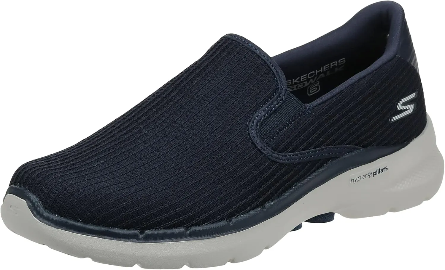 SKECHERS Performance Men's Gowalk 6-Elastic Stretch Slip-on Athletic Performance Walking Shoe