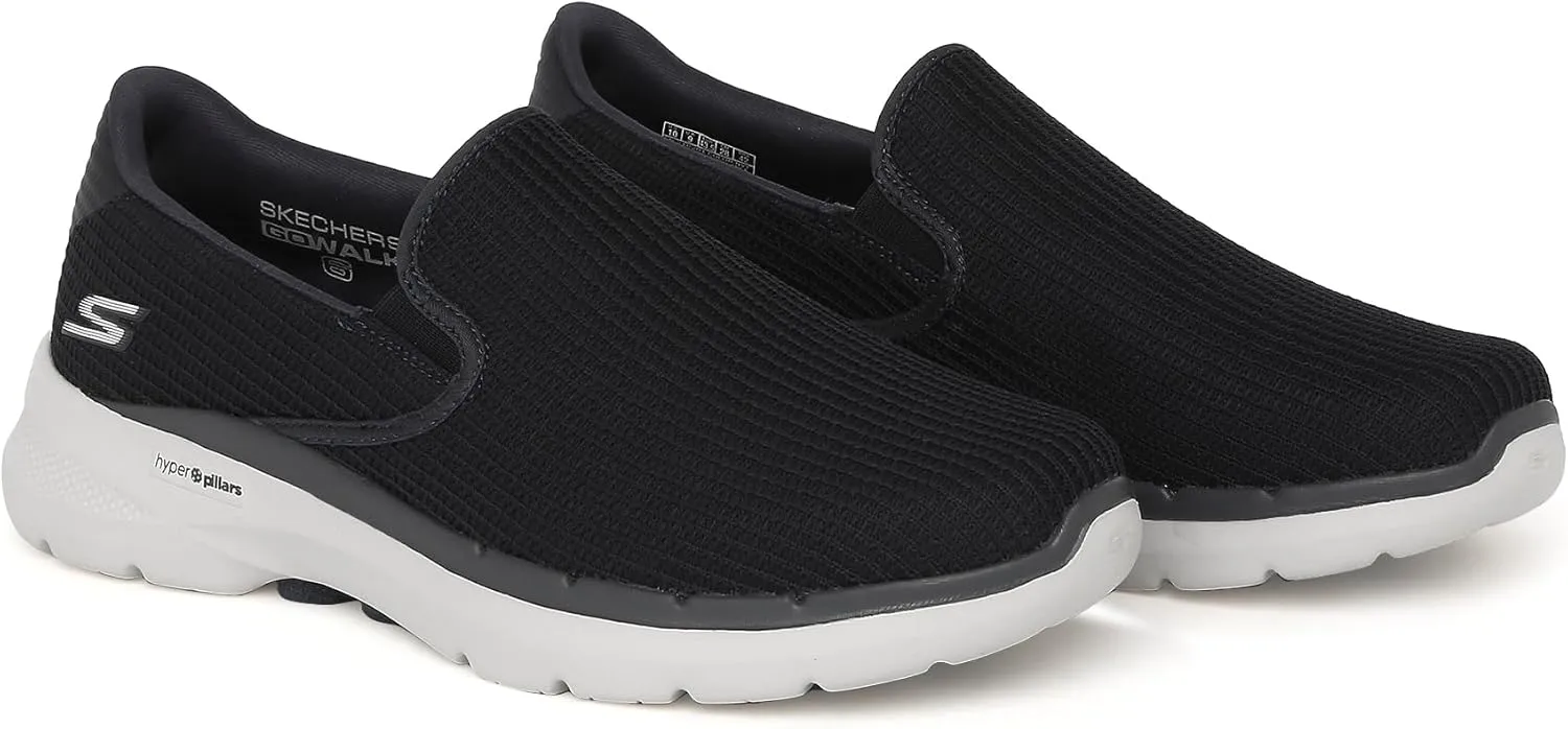 SKECHERS Performance Men's Gowalk 6-Elastic Stretch Slip-on Athletic Performance Walking Shoe