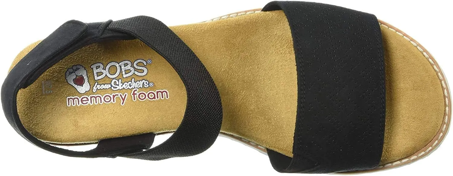 Skechers Women's Desert Kiss-Stretch Quarter Strap Sandal Flat