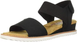 Skechers Women's Desert Kiss-Stretch Quarter Strap Sandal Flat