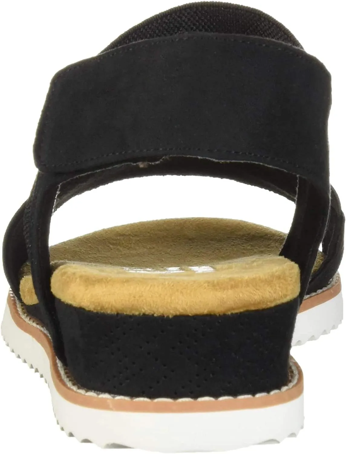Skechers Women's Desert Kiss-Stretch Quarter Strap Sandal Flat