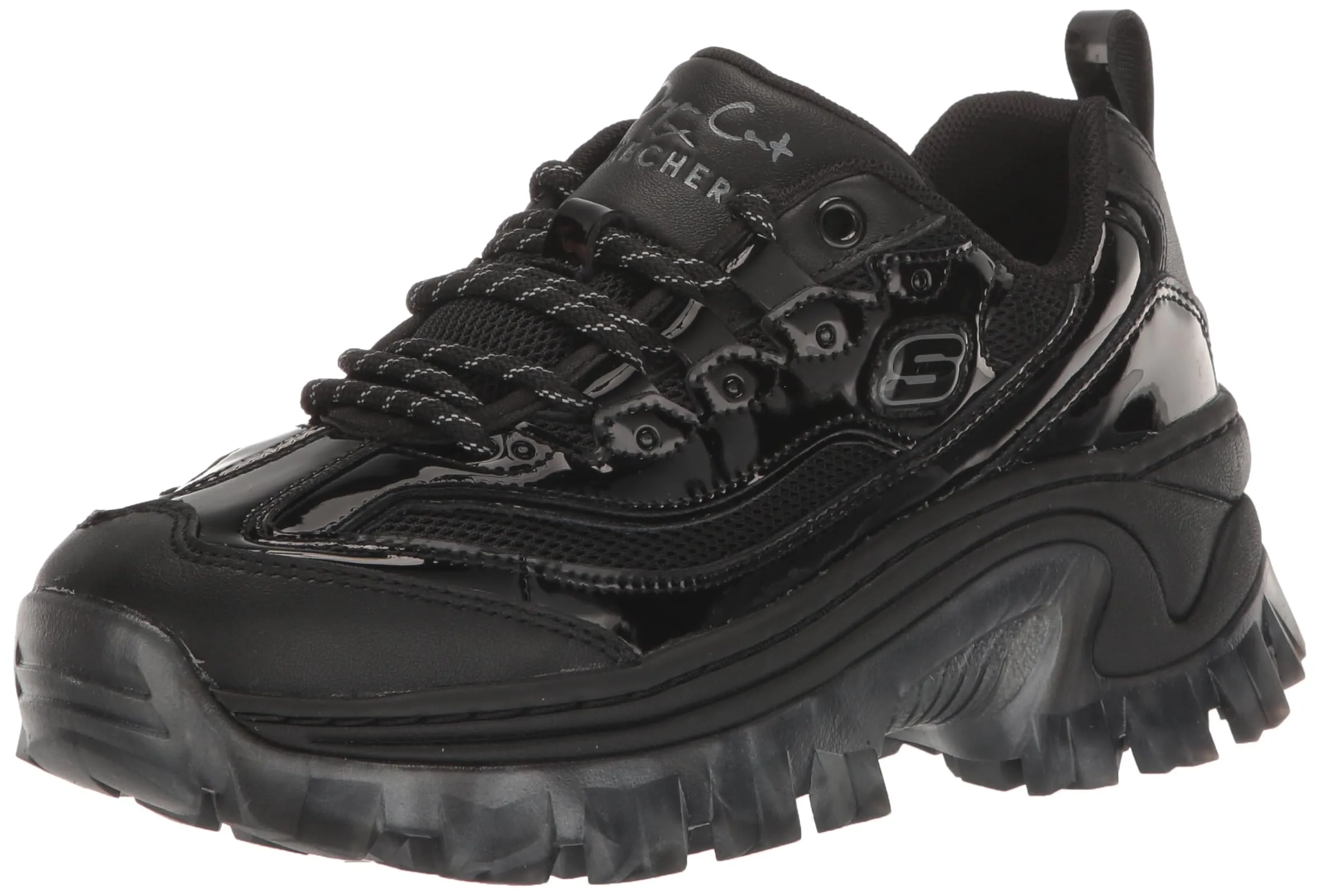 Skechers Women's Doja'lite Sneaker, Black, 7