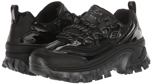 Skechers Women's Doja'lite Sneaker, Black, 7