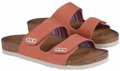 Skechers Women's Luxe Two Strap Sandal Comfort Footbed, Pink, 10