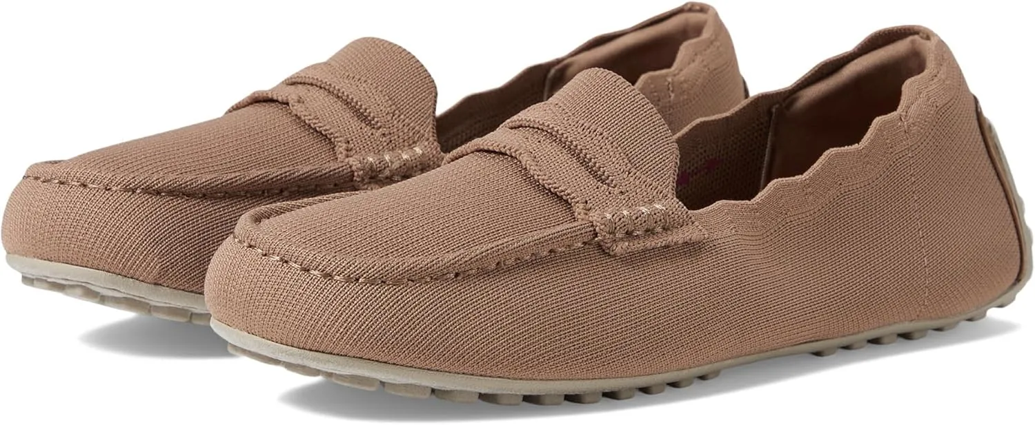 SKECHERS Women's Slip On Driving Style Loafer, Mocha, 5.5