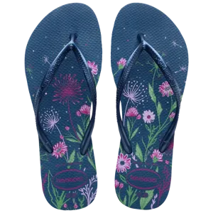 Slim Organic Sandal - Comfy Blue