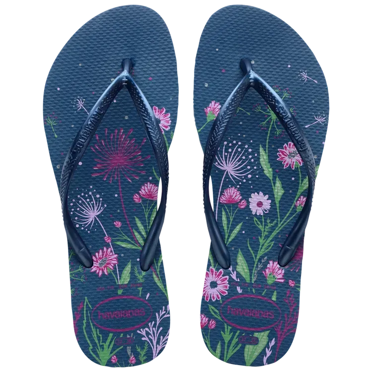 Slim Organic Sandal - Comfy Blue