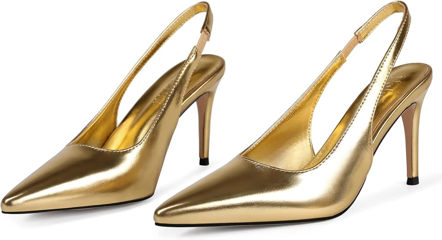 Slingback Heels for Women Pointed Closed Toe Stiletto Pumps Slip-On Dress Shoes Elegant Comfortable Women's Heels for Party Wedding