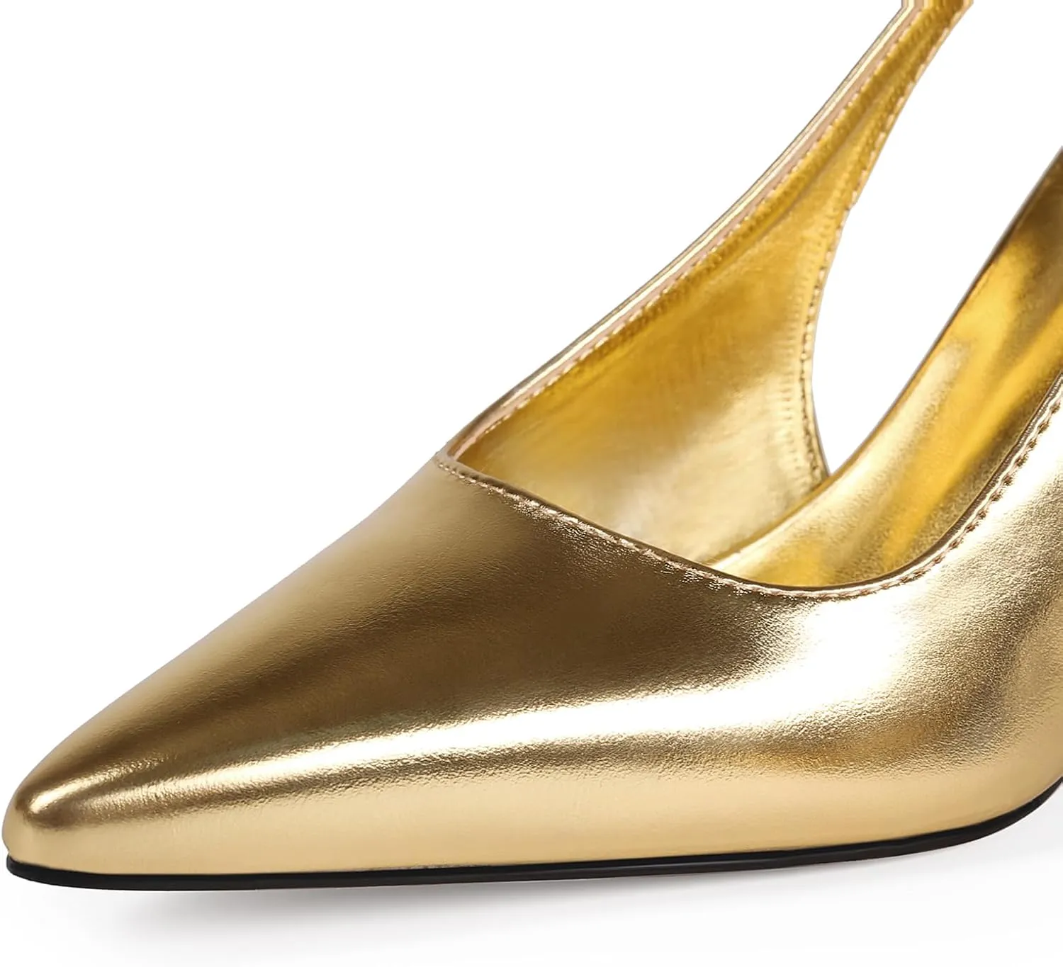 Slingback Heels for Women Pointed Closed Toe Stiletto Pumps Slip-On Dress Shoes Elegant Comfortable Women's Heels for Party Wedding