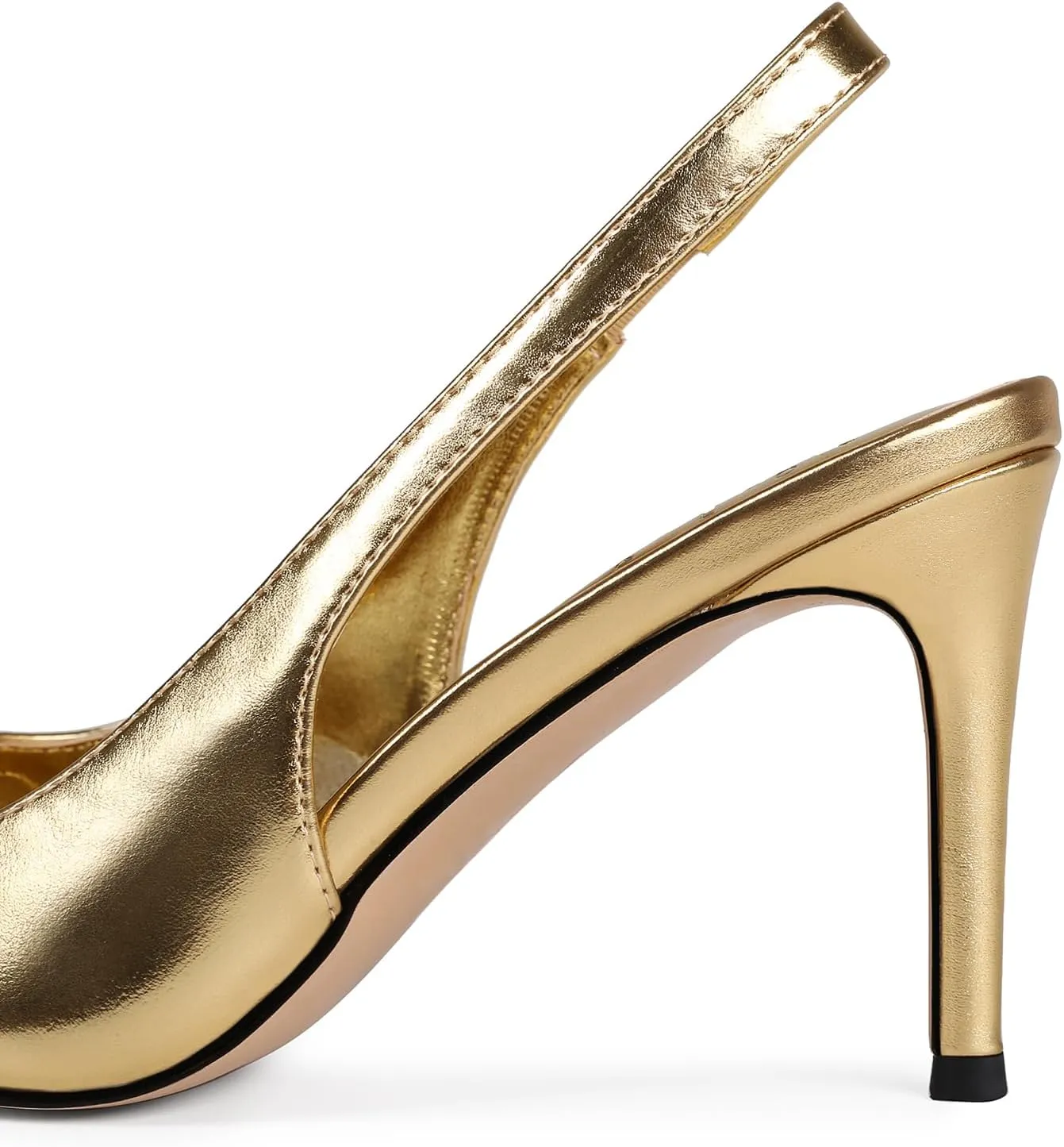 Slingback Heels for Women Pointed Closed Toe Stiletto Pumps Slip-On Dress Shoes Elegant Comfortable Women's Heels for Party Wedding