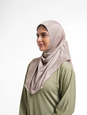 Slip-On Activewear Hijab - Beige