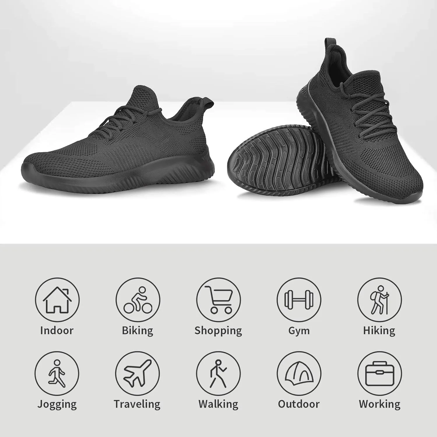 Slip On Sneakers for Women-Fashion Sneakers Walking Shoes Non Slip Lightweight Breathable Mesh Running Shoes Comfortable