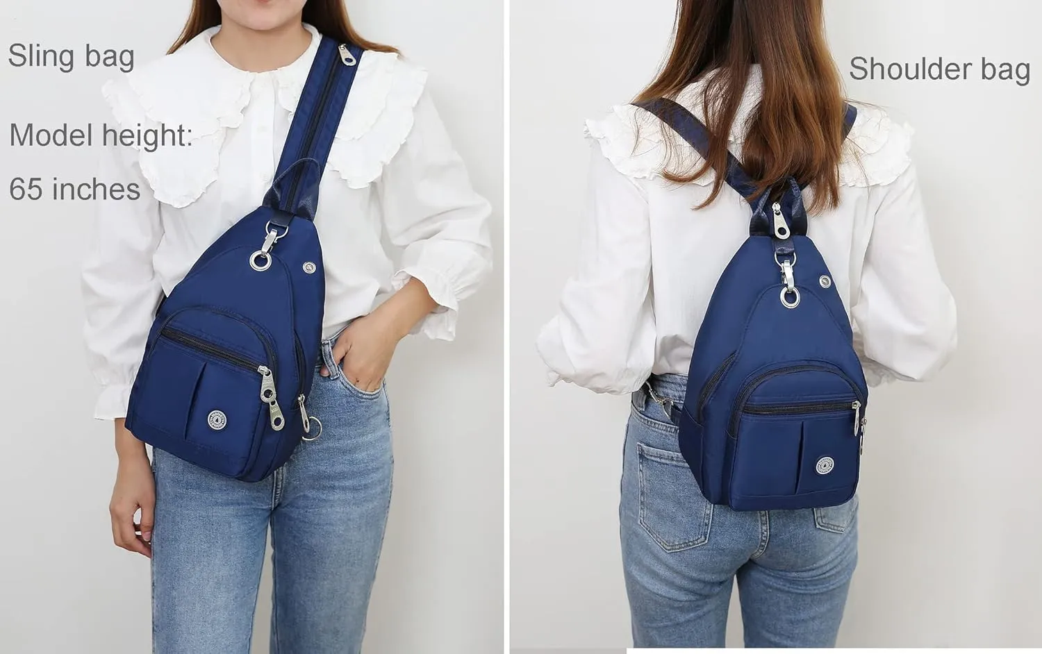 Small Backpack Purse 4L Crossbody Sling Bag Mini Lightweight Daypack Travel Bag