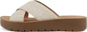 Soda LUCY ~ Women Open Toe Flatform Platform Crisscross Band Upper Fashion Slide Sandals