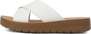 Soda LUCY ~ Women Open Toe Flatform Platform Crisscross Band Upper Fashion Slide Sandals