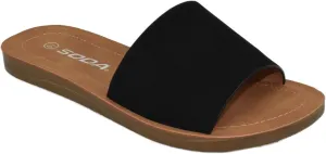 Soda Shoes Women Flip Flops Basic Plain Slippers Thongs Sandals Strap Casual Beach Ella-S