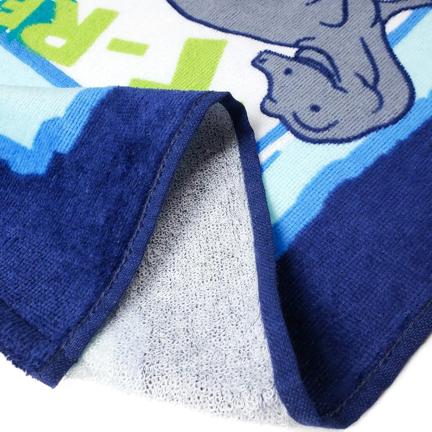Softerry - Dinosaurs Beach Towel 28 x 51 inches 100% Cotton - T-Rex Soft and Colorful Towel for Kids (Digging for Dinos, 1 Towel 28" x 51")