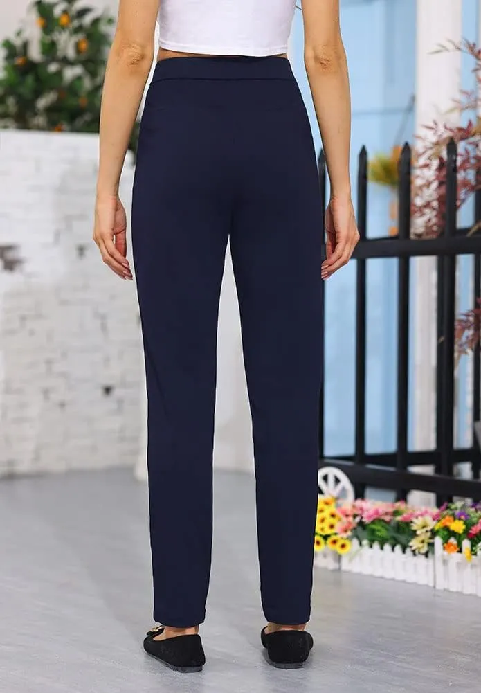 Soojun Women's Comfy Ultra Stretch Pull On Ankle Pant