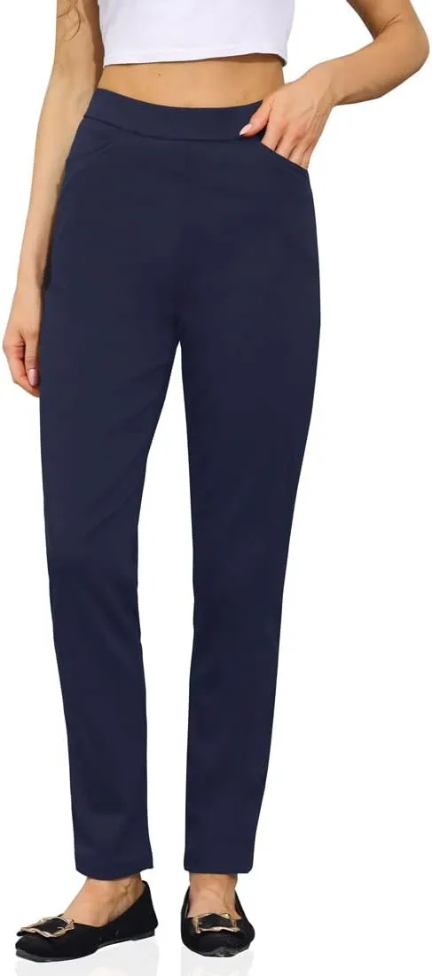 Soojun Women's Comfy Ultra Stretch Pull On Ankle Pant