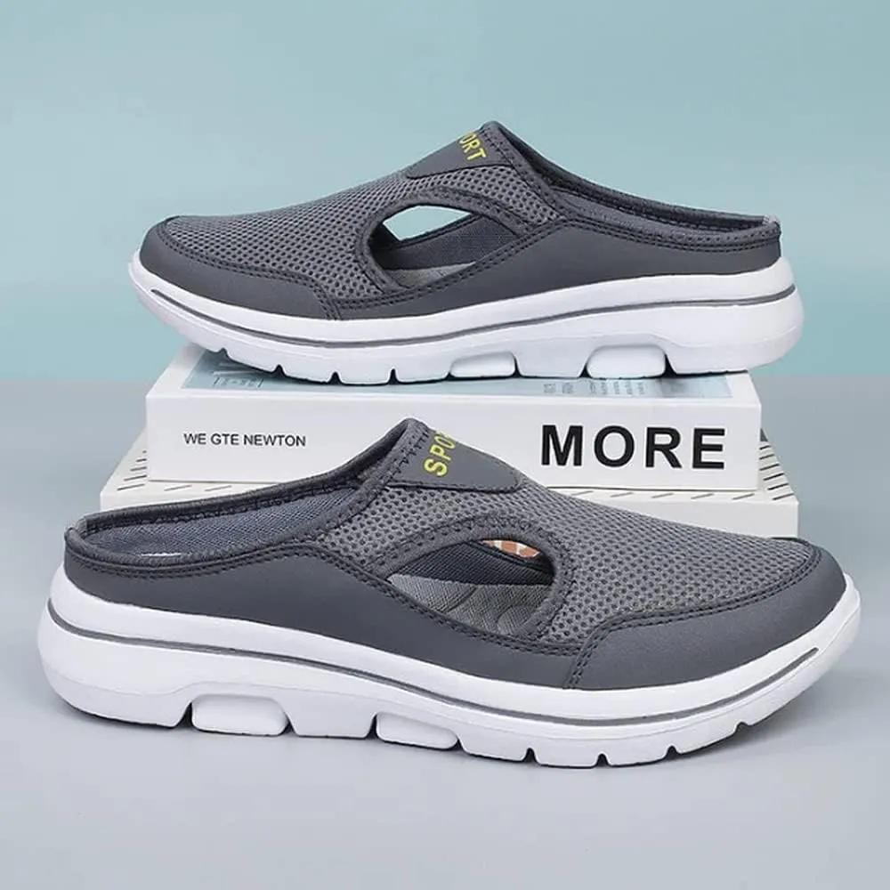 soputry Men's Comfort Breathable Support Sports Sandals, Outdoor Casual Non Slip Orthopedic Sneakers Walking Slip on Shoes