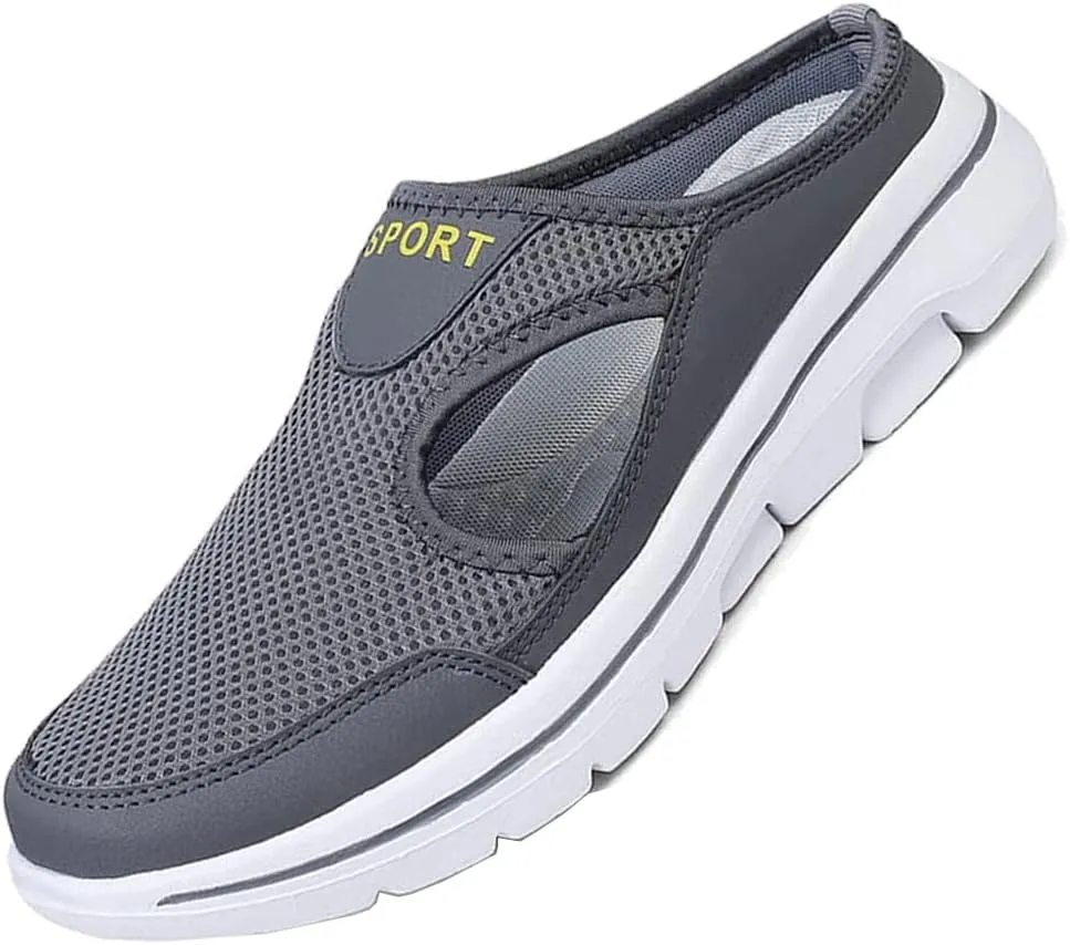 soputry Men's Comfort Breathable Support Sports Sandals, Outdoor Casual Non Slip Orthopedic Sneakers Walking Slip on Shoes