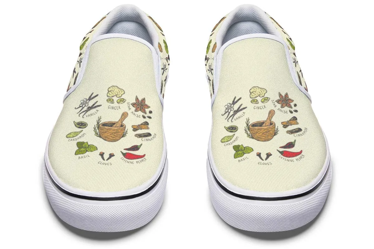 Spices Herbs Slip-On Shoes