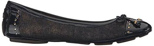 Sport Buttons Fabric Ballet Flat Denimgoldnavy Multi 10 M Us