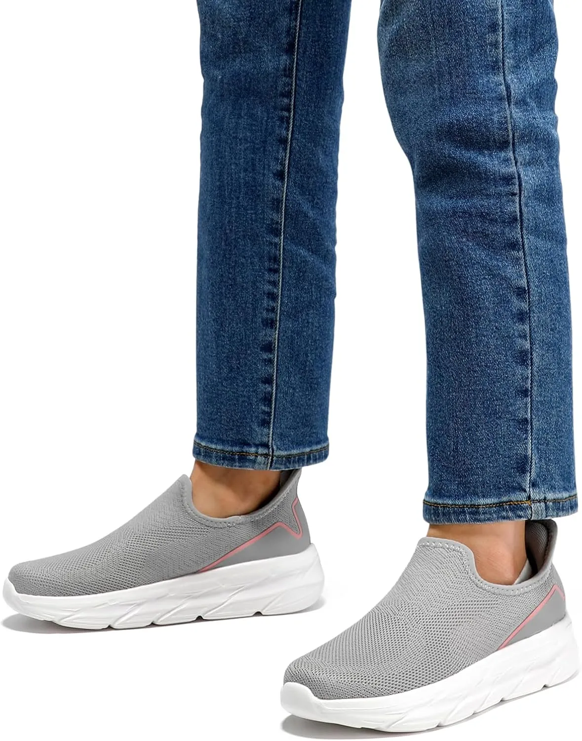 STQ Slip on Walking Shoes Womens Comfortable Tennis Breathable Athletic Gym Workout Slip on Sneakers for Plantar Fasciitis