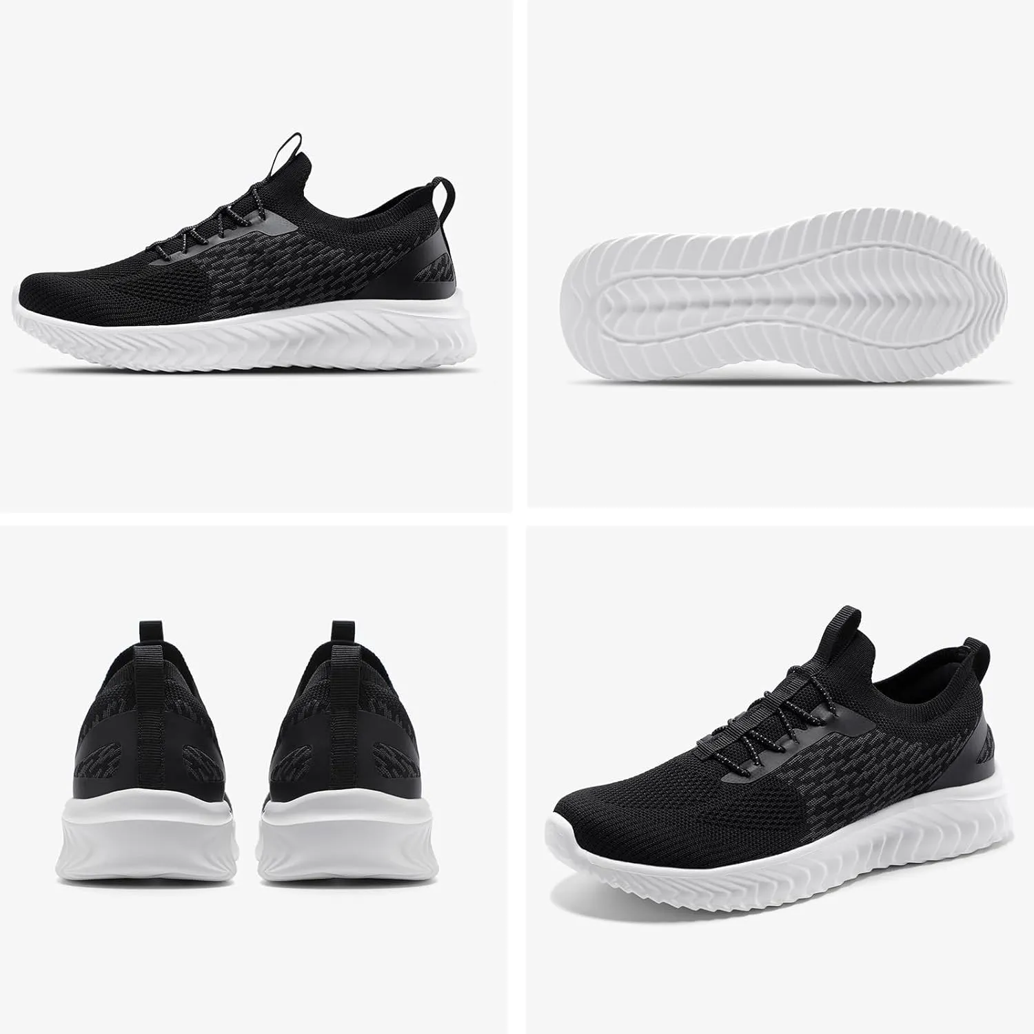 STQ Walking Shoes Women Arch Support Slip on Sneakers with Memory Foam Comfort Lightweight