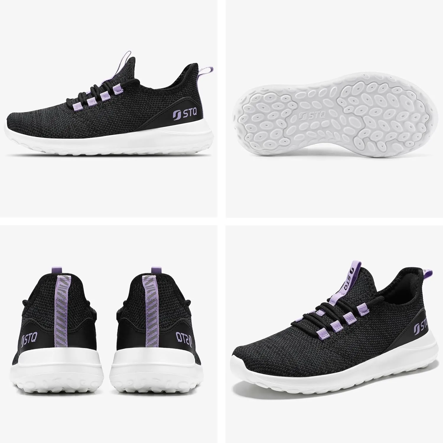 STQ Womens Slip On Sneakers Tennis Walking Orthopedic Shoes Breathable Athletic Gym Workout Cross Training Sneakers