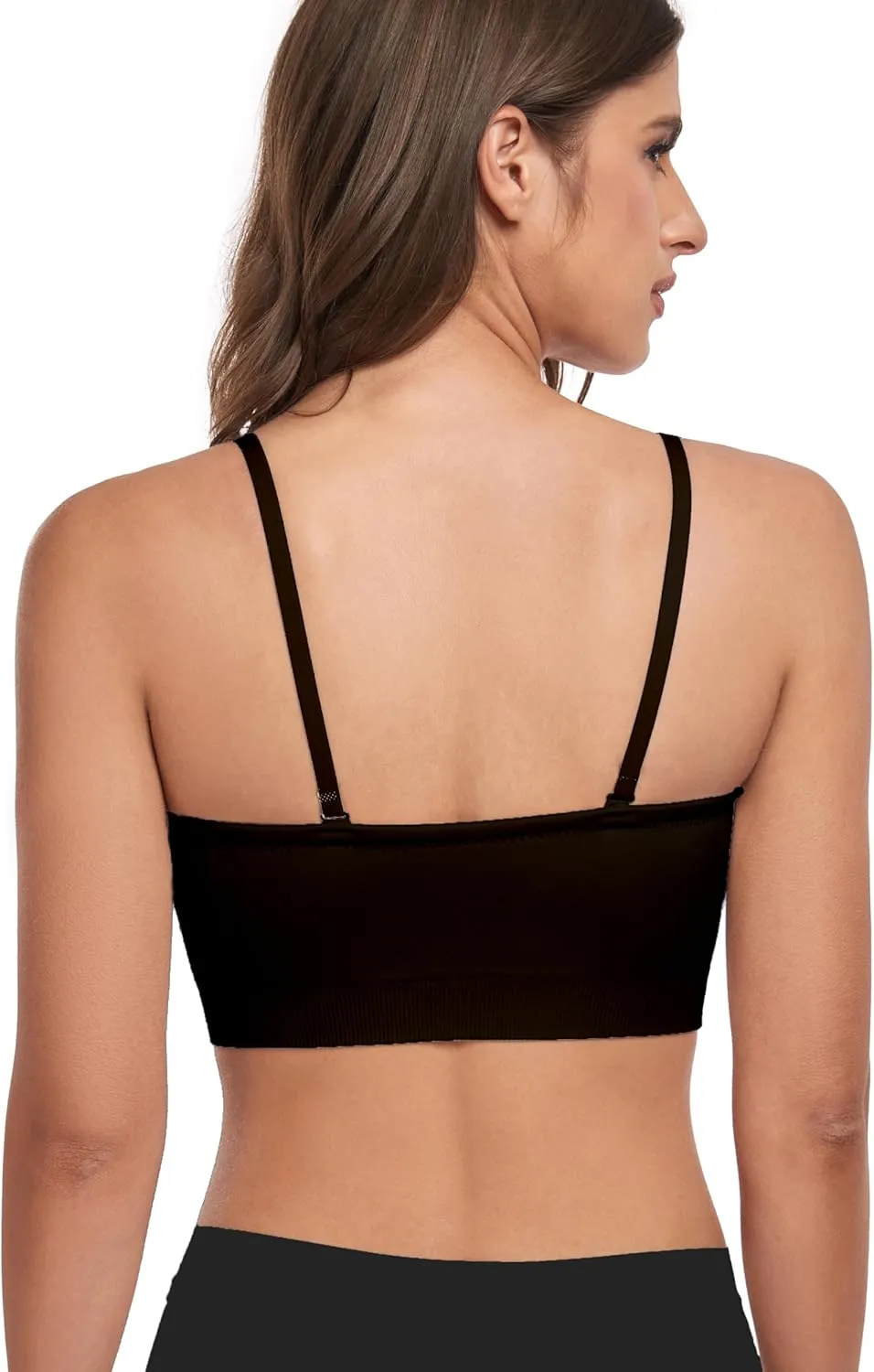 Strapless Bra for Women-Convertible Comfort Bandeau Bra with Non-Slip Silicone,Seamless Wirefree Padded Bralette