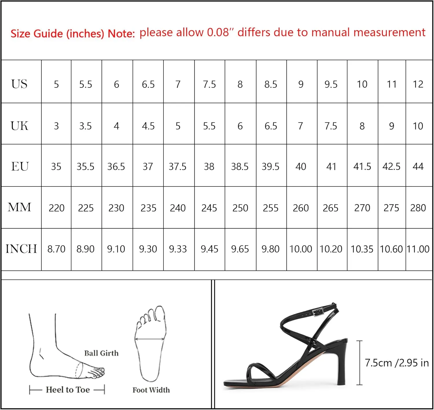 Strappy Heels for Women Square Open Toe Chunky High Heels Ankle Strap Sandals Comfort Dress Party Wedding Shoes