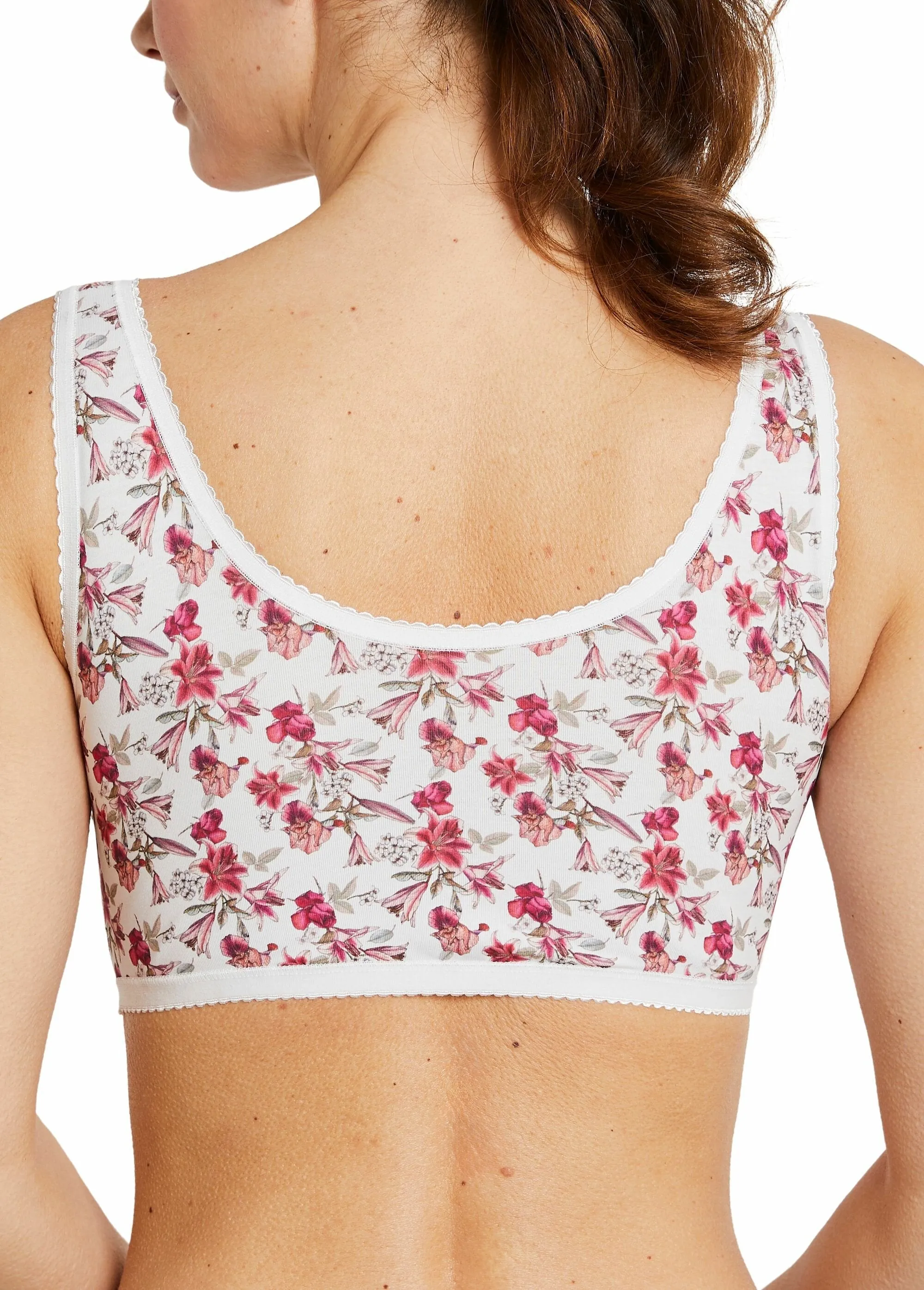 Stretch cotton bralette