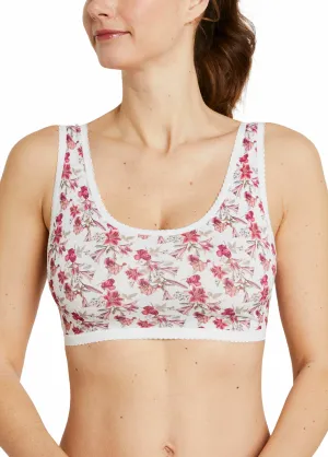 Stretch cotton bralette