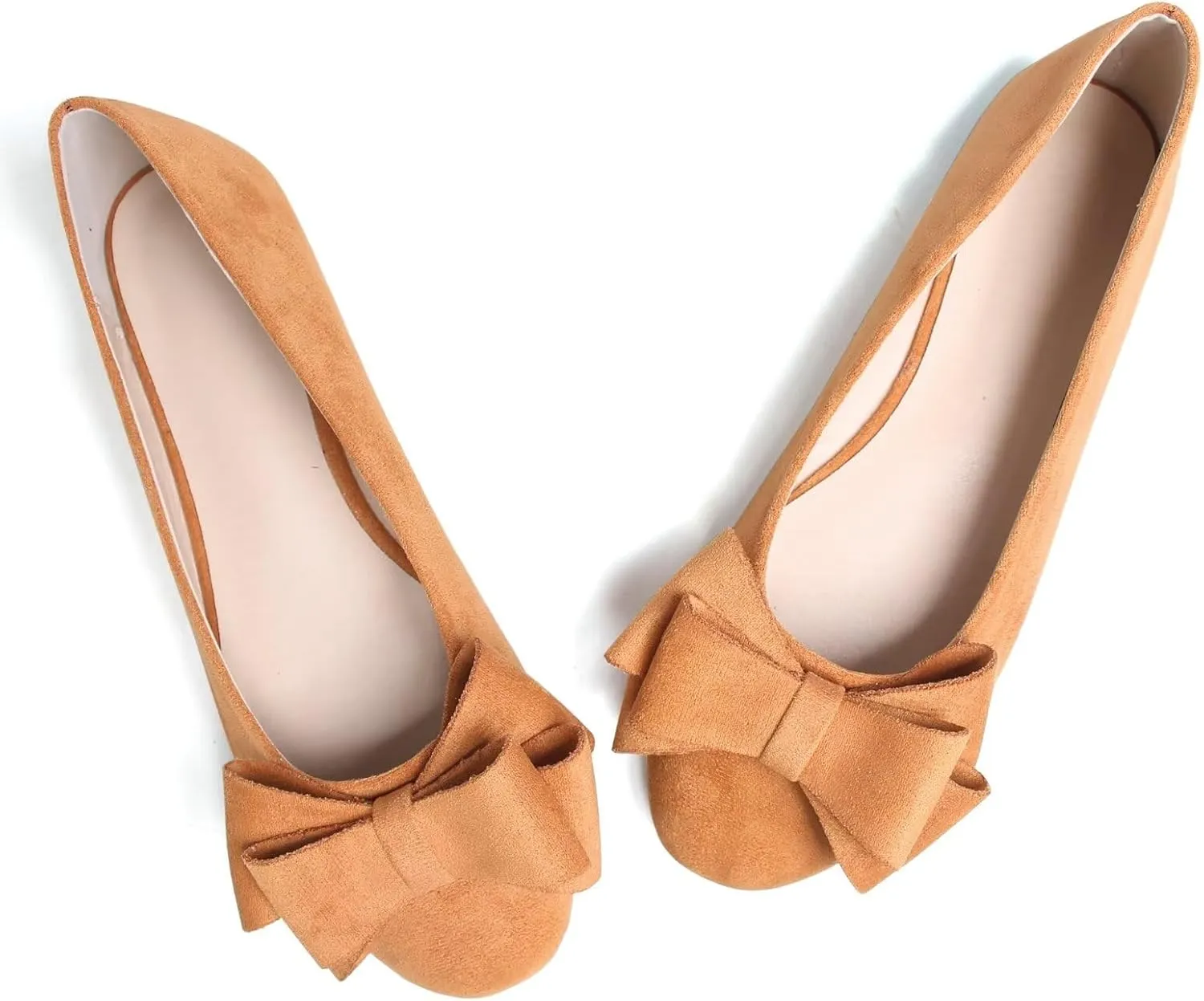 Stunner Women's Dress Flats Cute Round Toe Bowknot Flats Comfortable Ballet Flats Casual Slip On Flat Shoes