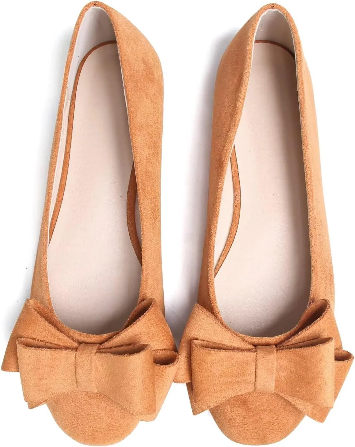 Stunner Women's Dress Flats Cute Round Toe Bowknot Flats Comfortable Ballet Flats Casual Slip On Flat Shoes