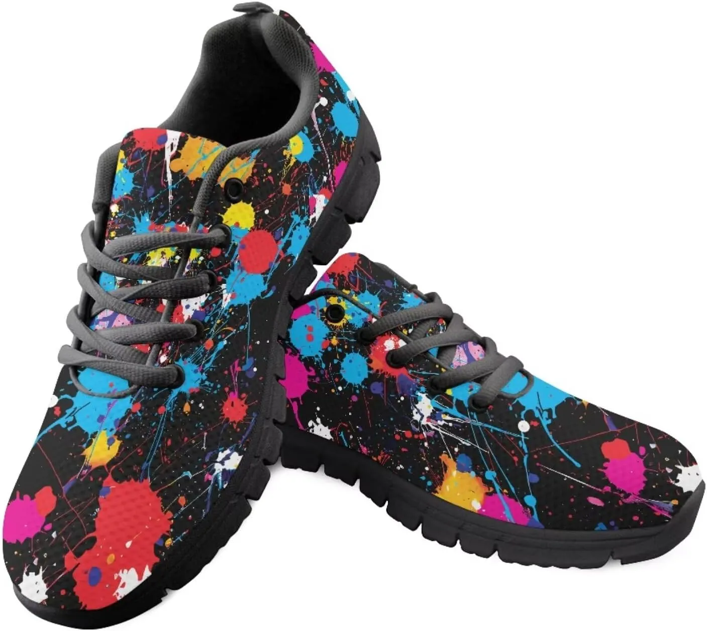 SYtrade Tennis Shoes for Women Sport Women's Fashion Sneaker Black Sole Walking Shoes