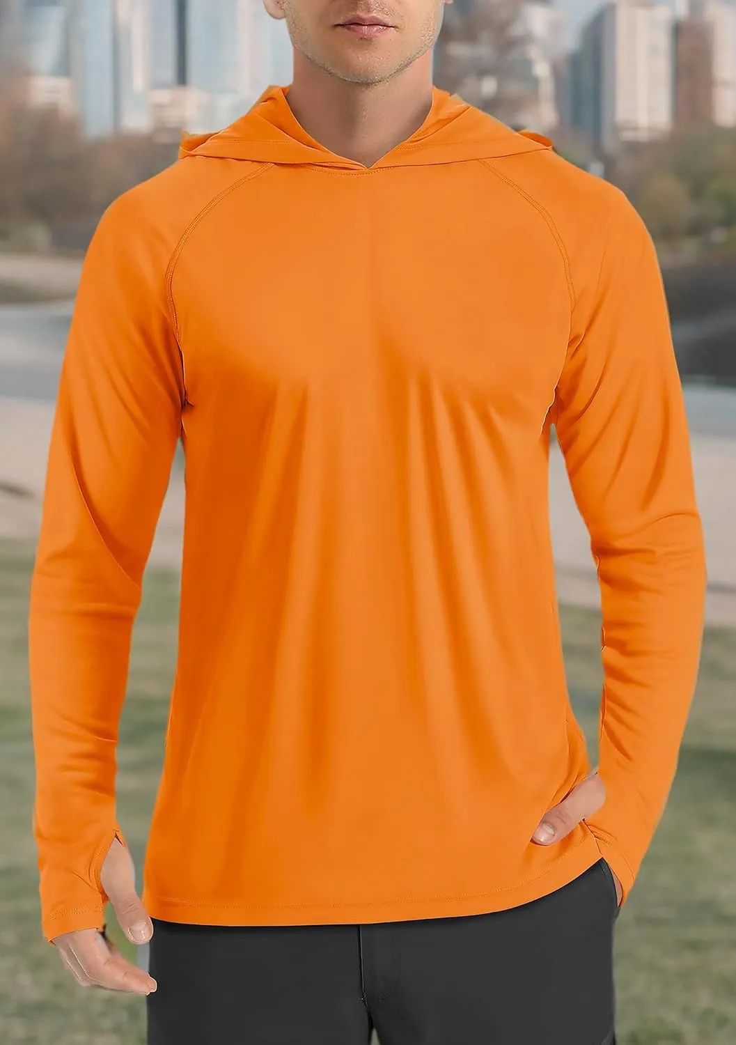TACVASEN Men’s Sun Protection Shirts UPF 50  Rash Guard for Men Long Sleeve Lightweight SPF UV Hoodie Swimming Hiking