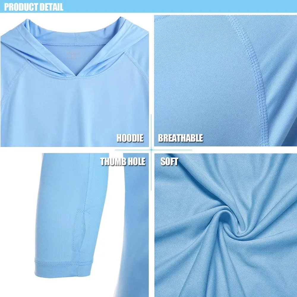TACVASEN Men’s Sun Protection Shirts UPF 50  Rash Guard for Men Long Sleeve Lightweight SPF UV Hoodie Swimming Hiking