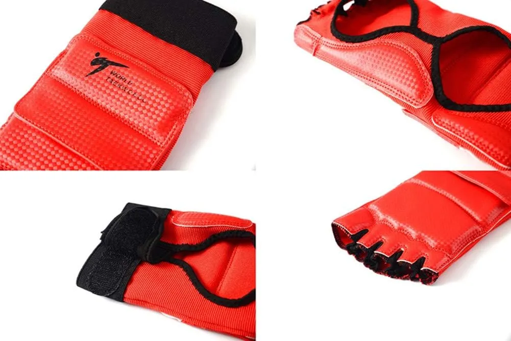 Taekwondo Boxing Foot Protector - Martial Arts Training Sparring Gear - Muay Thai, Kung Fu, Tae Kwon Do - Feet Protector TKD Foot Gear Support for Men, Women, Kids