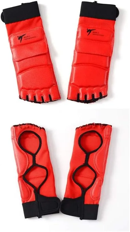 Taekwondo Boxing Foot Protector - Martial Arts Training Sparring Gear - Muay Thai, Kung Fu, Tae Kwon Do - Feet Protector TKD Foot Gear Support for Men, Women, Kids